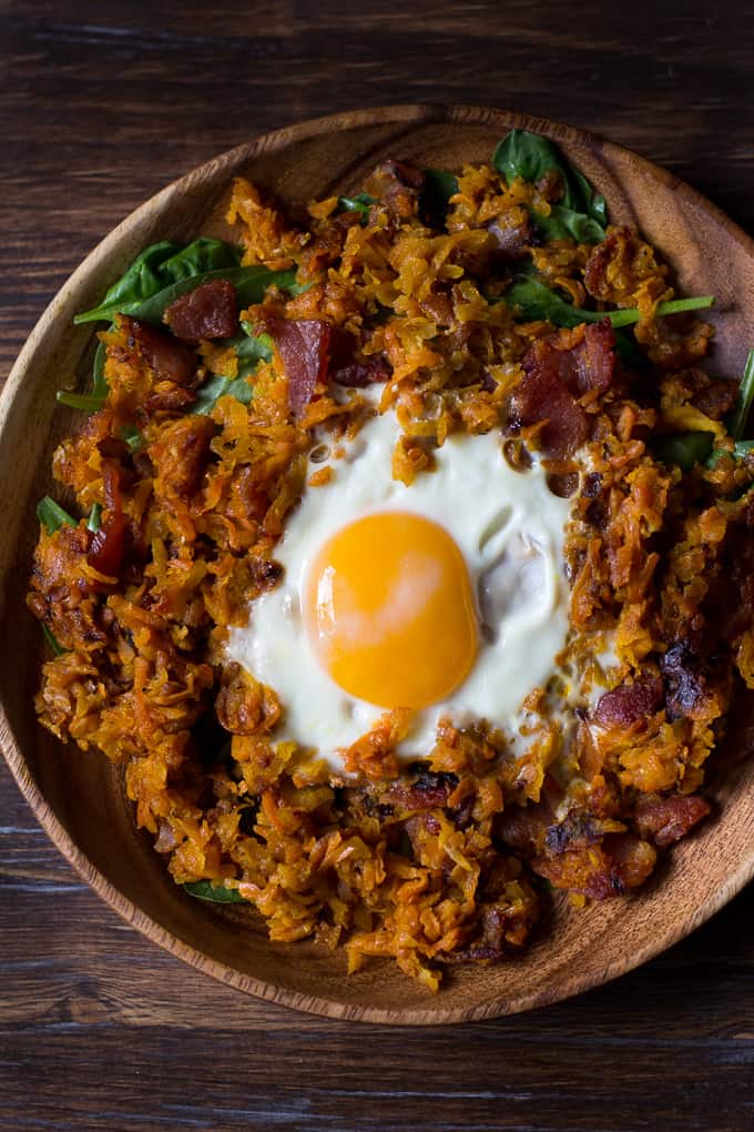 Paleo Sweet Potato Hash With Apples And Bacon {Whole30}