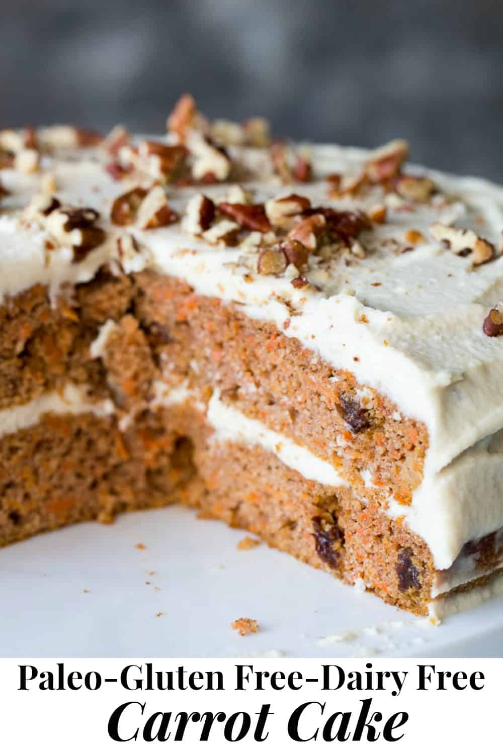 Paleo Carrot Cake With Coconut Cream Cheese Frosting The Paleo