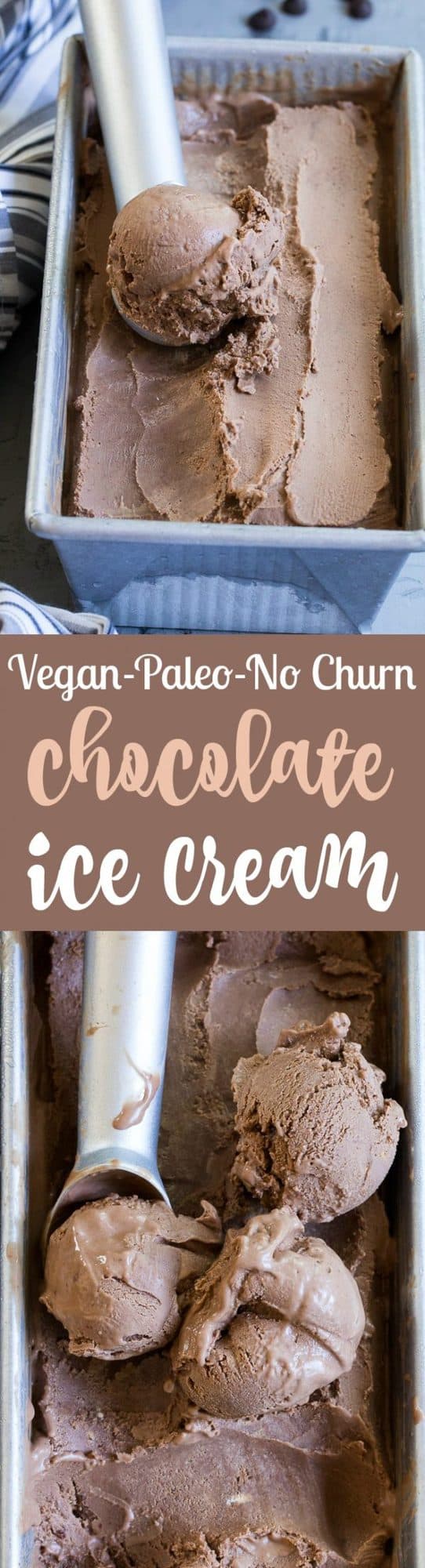 Chocolate Coconut Milk Ice Cream No Churn Paleo Vegan