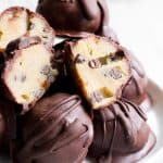 Chocolate Chip Cookie Dough Truffles Paleo Vegan