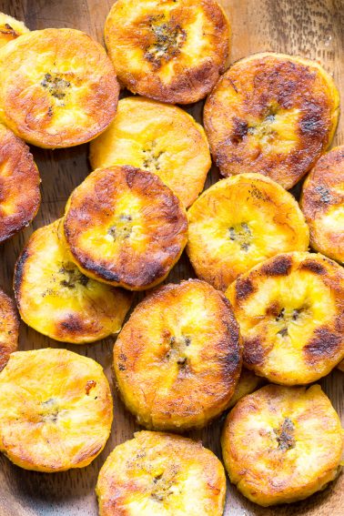 Crispy, Soft, Sweet Fried Plantains {Paleo, Whole30, Vegan}