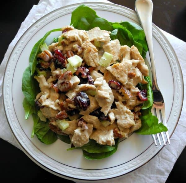 Paleo Turkey Cranberry Salad With Pecans