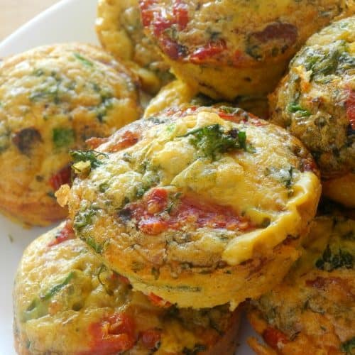 SunDried Tomato Bacon Mini Frittatas {Paleo & Whole30}