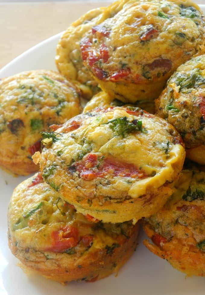 Sun-Dried Tomato Bacon Mini Frittatas {Paleo & Whole30}