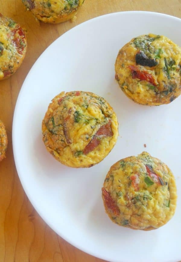 Sun-Dried Tomato Bacon Mini Frittatas {Paleo & Whole30}