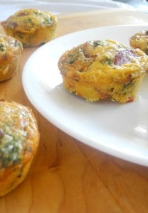 Sun-Dried Tomato Bacon Mini Frittatas {Paleo & Whole30}