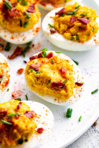 Bacon Deviled Eggs {paleo, Whole30}