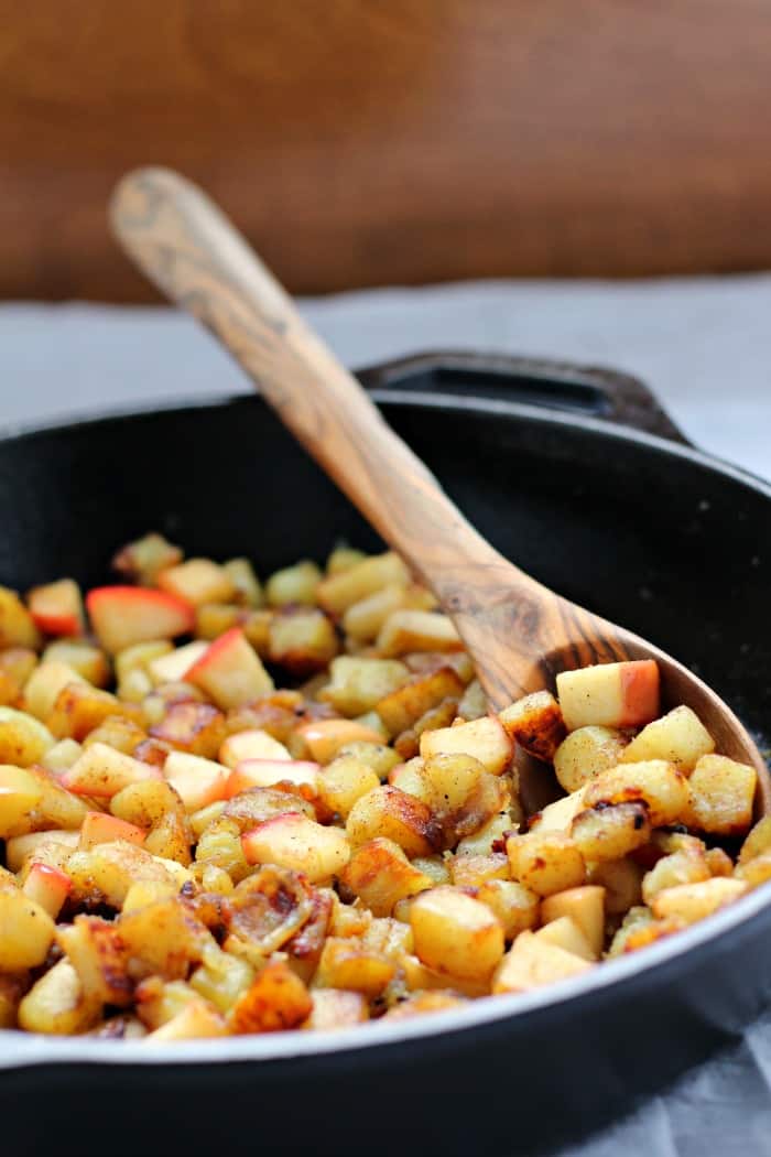 Caramelized Sweet Potato Apple Hash Browns