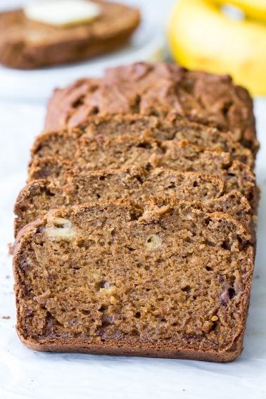 Hearty Paleo Banana Bread {GF, DF, No Added Sugar}