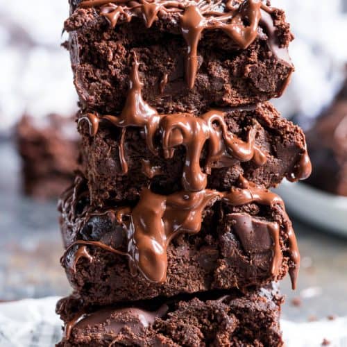 Triple Chocolate Pumpkin Brownies {Flourless & Nut Free} | Paleo ...