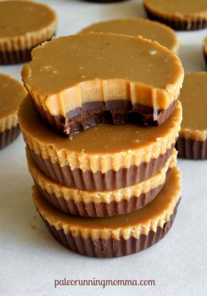 Chocolate Caramel Fudge Cups {Paleo & Vegan}