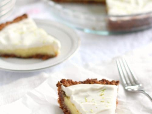 Paleo Key Lime Pie With Coconut Pecan Crust Paleo Running Momma