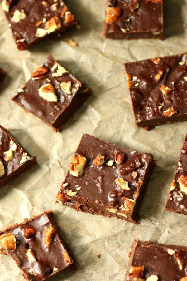 Dark Chocolate Fruit and Nut Fudge {Paleo & Vegan}