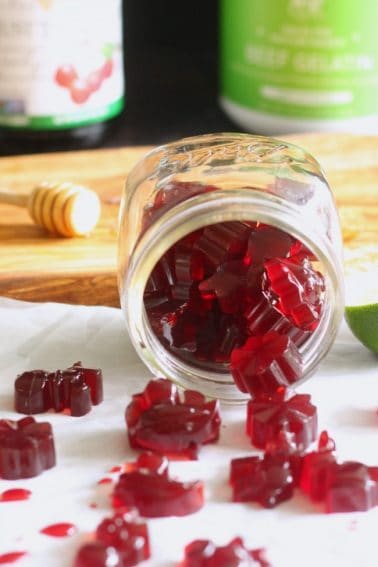 Tart Cherry Lime Homemade Gummy Candy {Paleo} | Paleo Running Momma