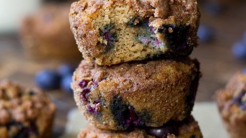 Paleo Blueberry Coffee Cake Muffins Grain Free Nut Free