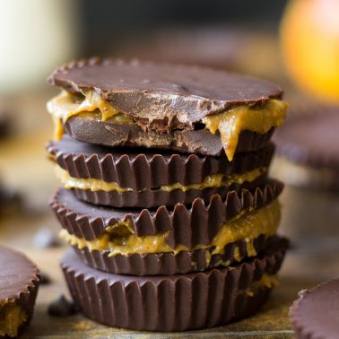 Paleo Pumpkin Pie Caramel Cups {Vegan & Nut Free}