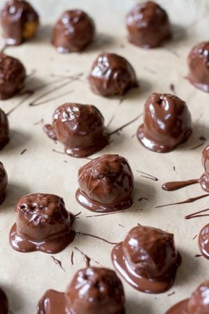 Pumpkin Chocolate Chip Cookie Dough Truffles {Paleo & Vegan}