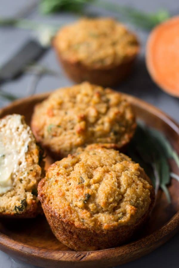 Paleo Herbed Sweet Potato Savory Muffins - Paleo Running Momma