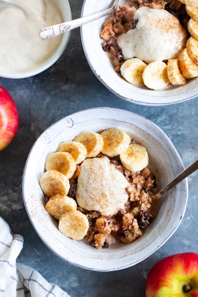 Easy Apple Cinnamon Paleo Hot Cereal {Whole30, Vegan}