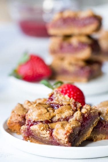 Almond Butter & Jelly Cookie Bars {Paleo & Vegan} - The Paleo Running Momma