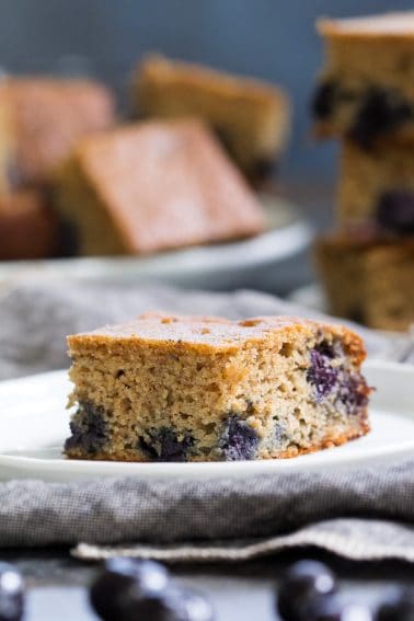 Paleo Blueberry Muffin Breakfast Bars - The Paleo Running Momma