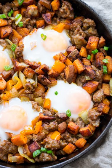 Sweet Potato Hash with Sausage and Eggs {Paleo & Whole30} - The Paleo ...