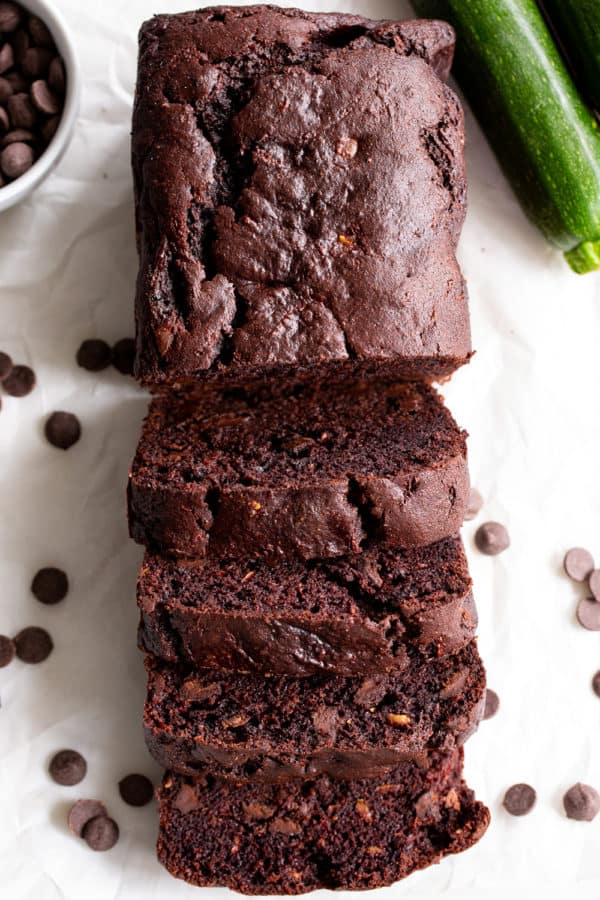 Double Chocolate Zucchini Bread {Paleo, Gluten Free}