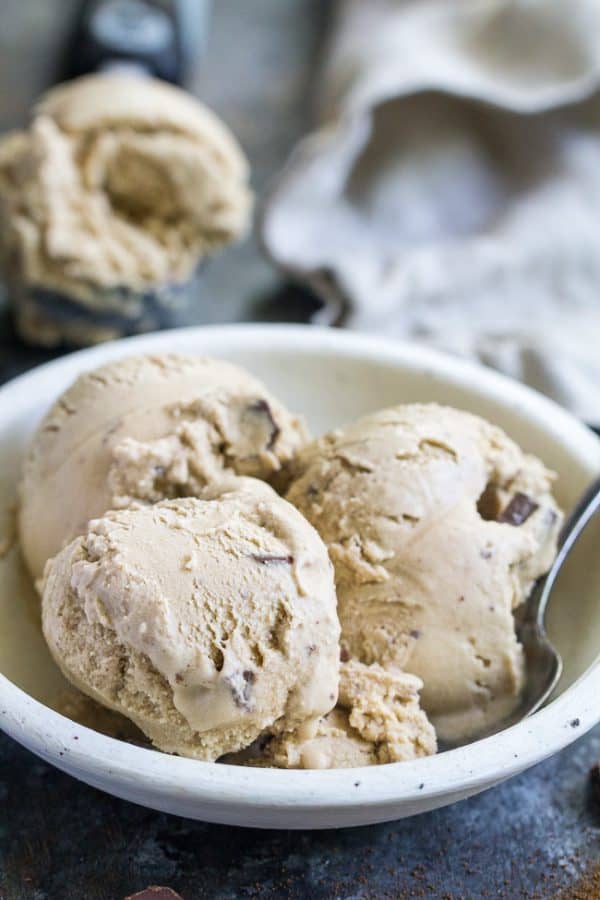 Espresso Chocolate Chip Ice Cream {Paleo & Vegan}