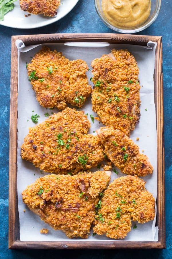 Walnut Crusted Turkey Cutlets Cutlets with 