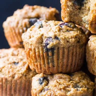 Blueberry Zucchini Muffins {Paleo, GF, DF} - The Paleo Running Momma