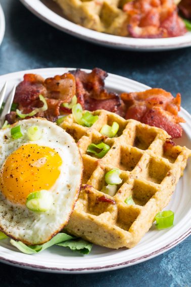 Savory Bacon Plantain Paleo Waffles | Paleo Running Momma