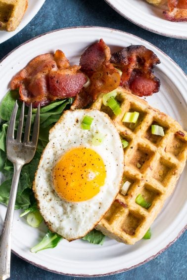 Savory Bacon Plantain Paleo Waffles | Paleo Running Momma