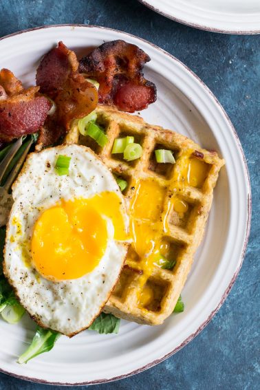 Savory Bacon Plantain Paleo Waffles | Paleo Running Momma