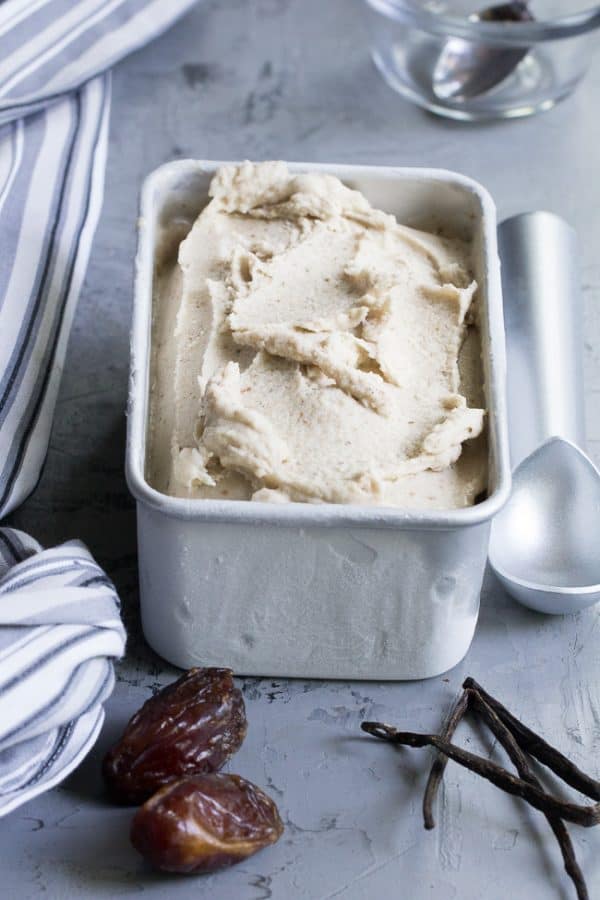 Homemade Vanilla Bean Ice Cream {Paleo & Vegan}