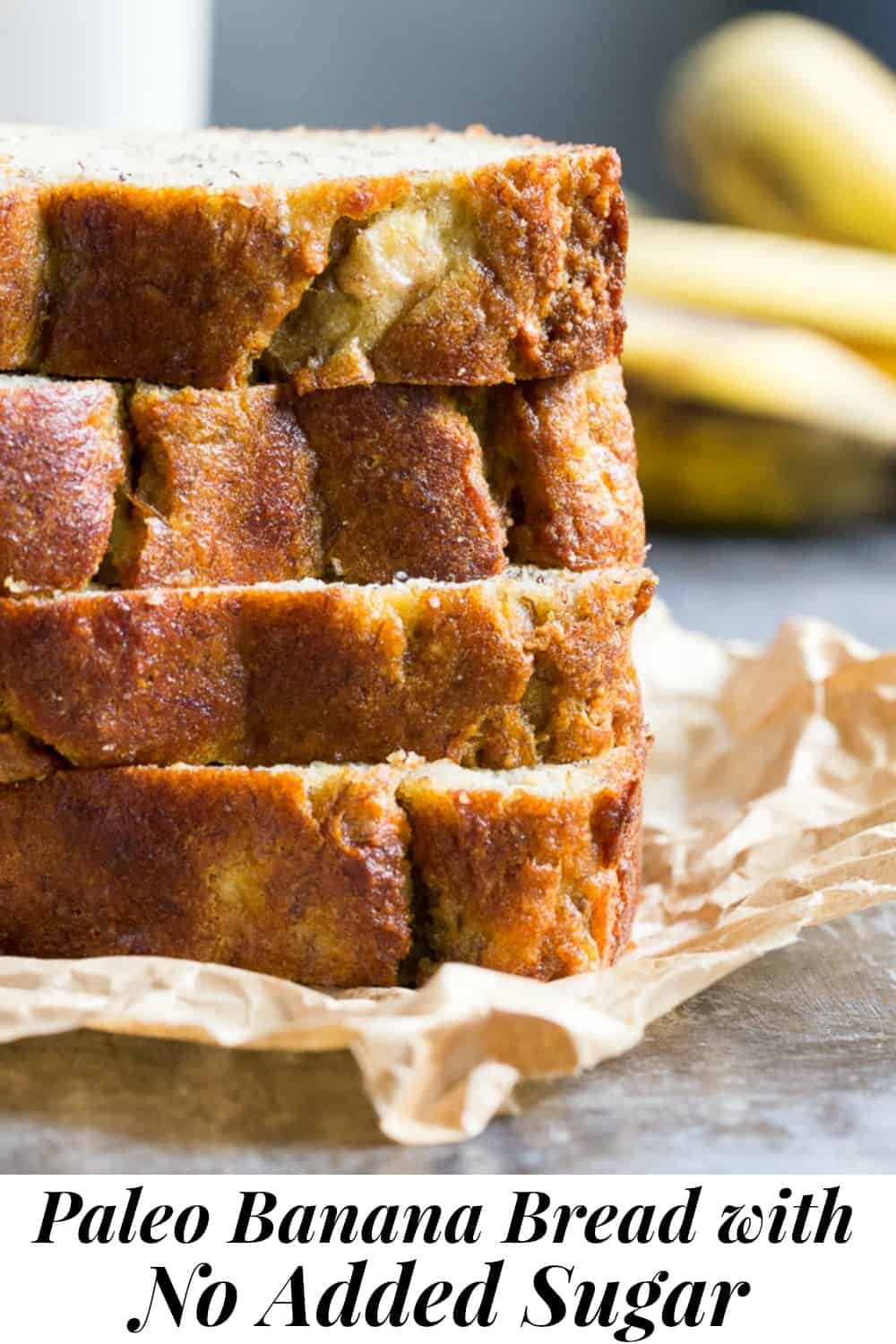 Hearty Paleo Banana Bread GF DF No Added Sugar   Paleo Banana Bread With No Added Sugar  