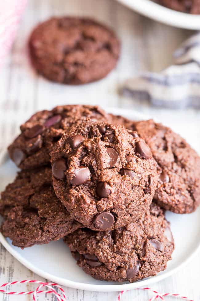 Easy Vegan Double Chocolate Chip Cookies (No Chill Cookie Dough!)
