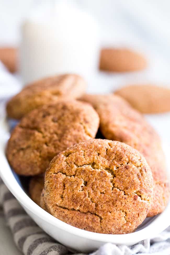 Thick Chewy Paleo & Vegan Snickerdoodles - The Paleo Running Momma