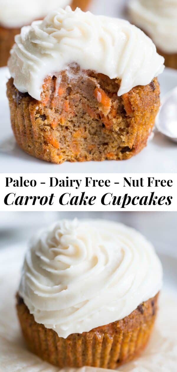 Carrot Cake Cupcakes {Paleo & Nut Free} - The Paleo Running Momma