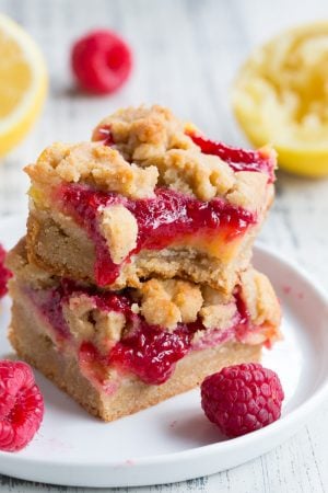 Raspberry Lemon Bars with Cookie Crumble {Paleo, GF, DF} - The Paleo ...