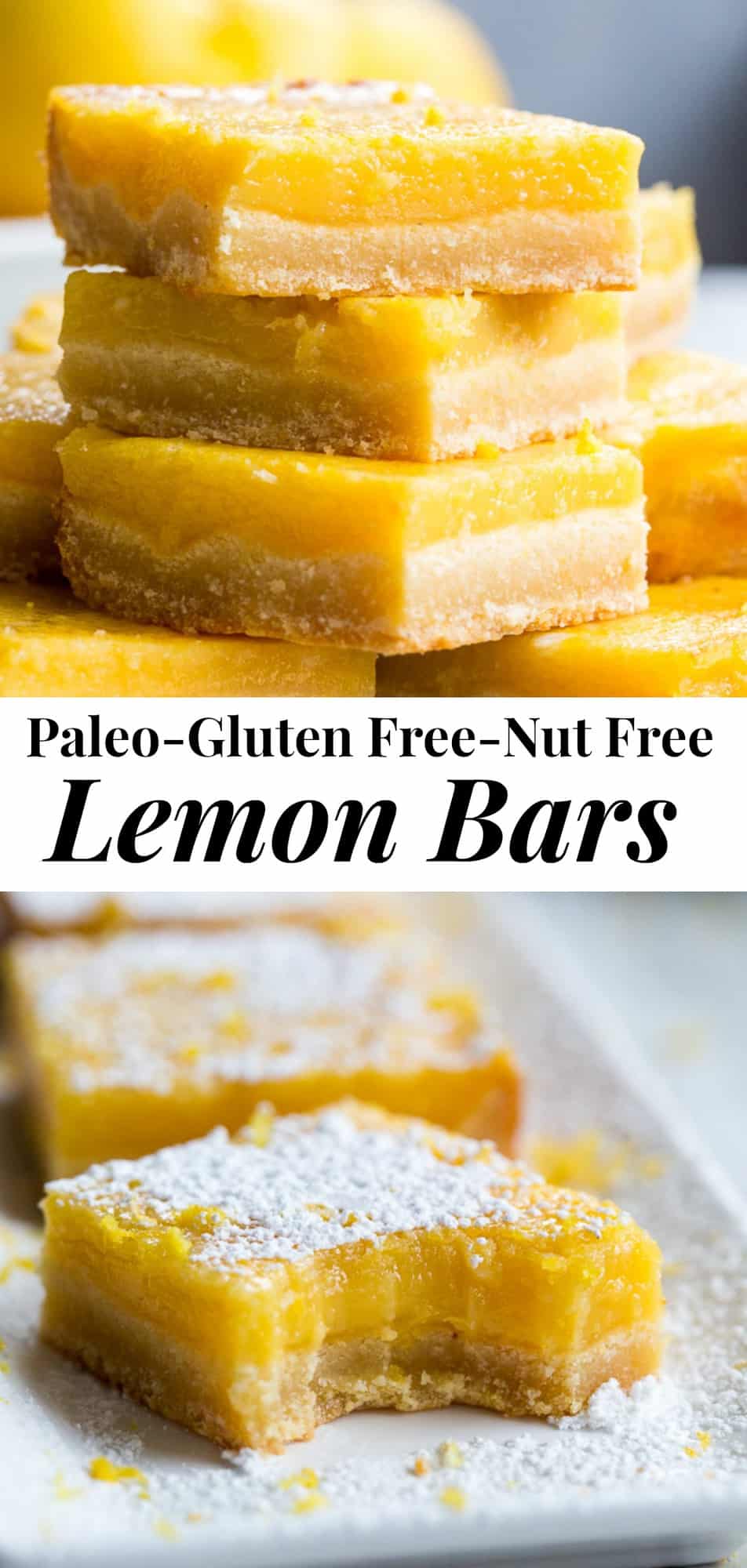 Perfect Paleo Lemon Bars {Nut Free} | The Paleo Running Momma
