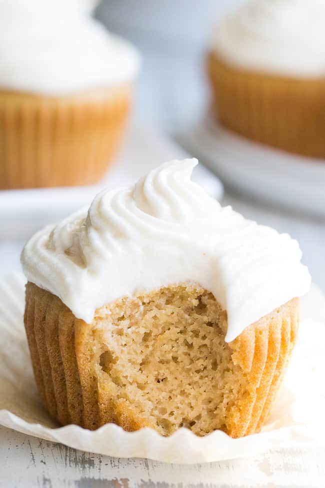 Vanilla Cupcakes With Buttercream Frosting Paleo The Paleo Running Momma