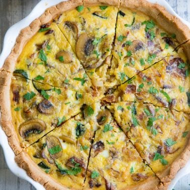 Bacon, Caramelized Onion and Veggie Quiche {Paleo, GF, DF} - The Paleo ...