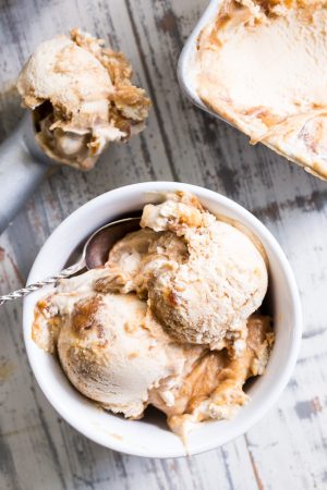 Paleo and Vegan Salted Caramel Ice Cream - The Paleo Running Momma