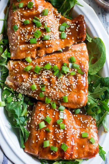 Grilled Teriyaki Salmon {Paleo, Whole30} - The Paleo Running Momma