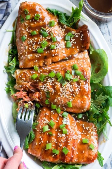 Grilled Teriyaki Salmon {Paleo, Whole30} - The Paleo Running Momma