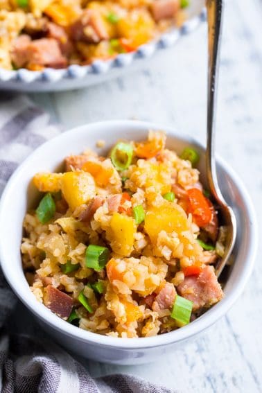 Hawaiian Cauliflower Fried Rice {Paleo, Whole30} - The Paleo Running Momma