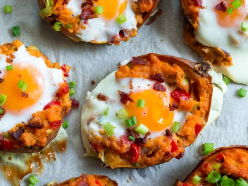 Sweet Potato Breakfast Boats - Mama Living Abroad