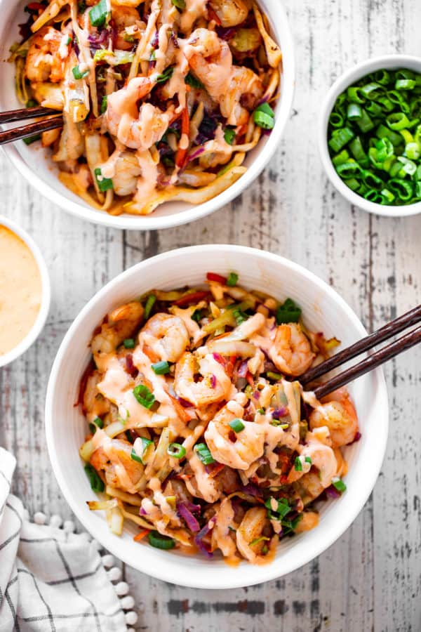 Spicy Shrimp Egg Roll In A Bowl {Paleo, Whole30}