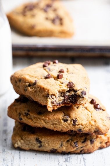 Chocolate Chip Scones {Paleo, GF, w/DF Options}