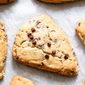 Chocolate Chip Scones {Paleo, GF, W/DF Options}